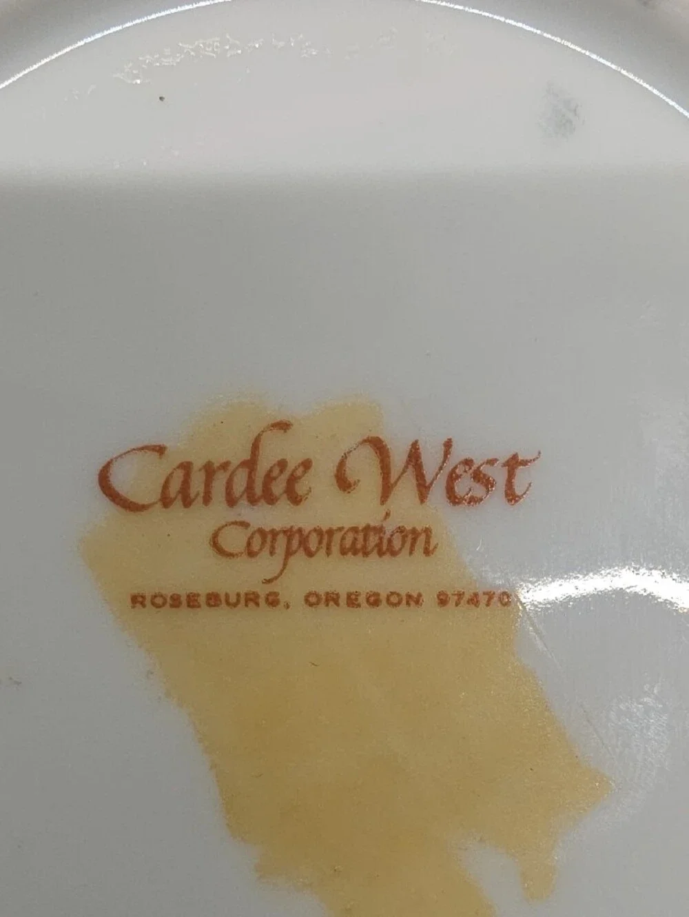 Cardee West Corporation vintage porcelain